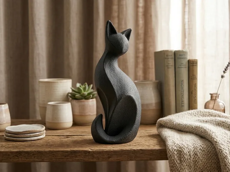 Minimalist Modern Cat – Elegant Home Decor