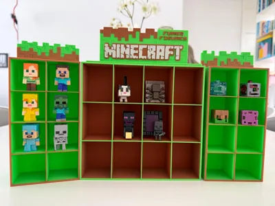 Minecraft Kinder Joy Funko display