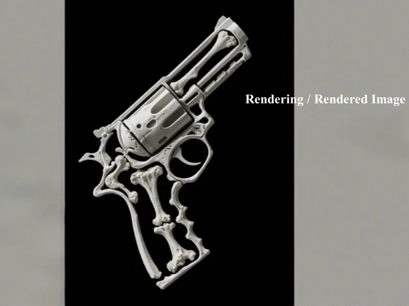 Bone Gun；Bone-made Revolver Decoration