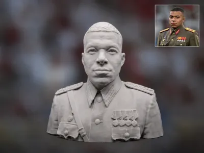 Kylian Mbappé Dictator Bust – 8 cm Fan Art