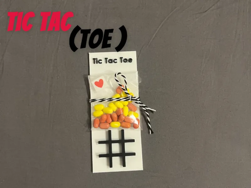 Tic Tac Toe Spiel mit Tic Tacs