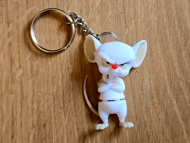 Pinky and the Brain - Brain flexi keychain