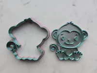 Emporte-pièce singe pour pâte à modeler et sable — photo 1