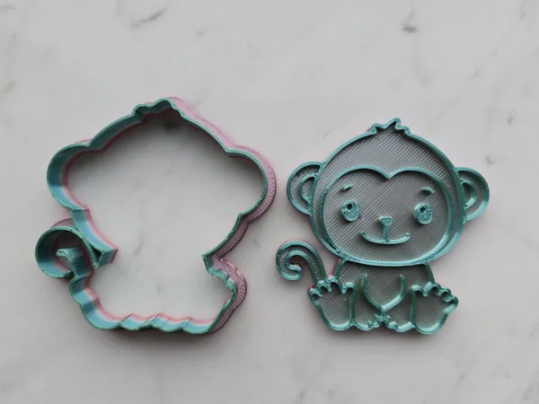 Emporte-pièce singe pour pâte à modeler et sable