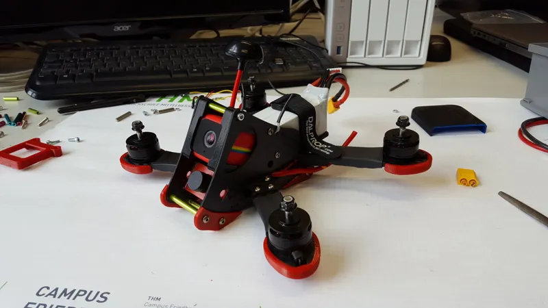 Drone - Shendrones Corgi RunCam PZ0420M L28 Camera Mount