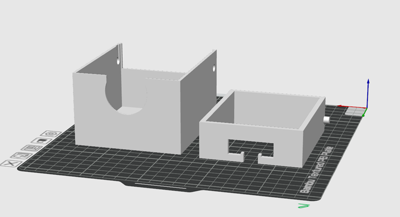 Miniatura 3 do modelo 3D Wall mounted hinge box