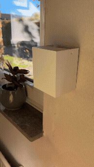Wall mounted hinge box