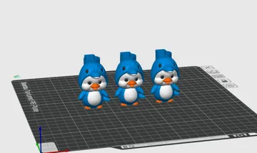 Clip o pieza de sujeción: Cute Duck in Dolphin Costume Clipper Cover — vista de referencia 4