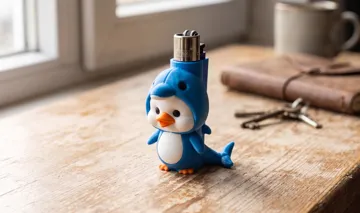 Clip o pieza de sujeción: Cute Duck in Dolphin Costume Clipper Cover — vista de referencia 3