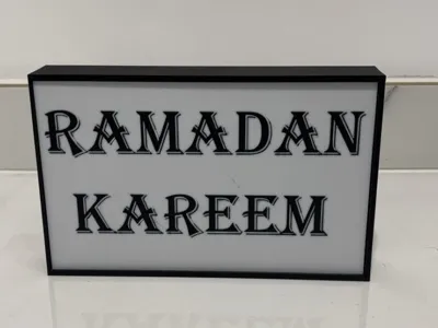 Ramadan Kareem light box