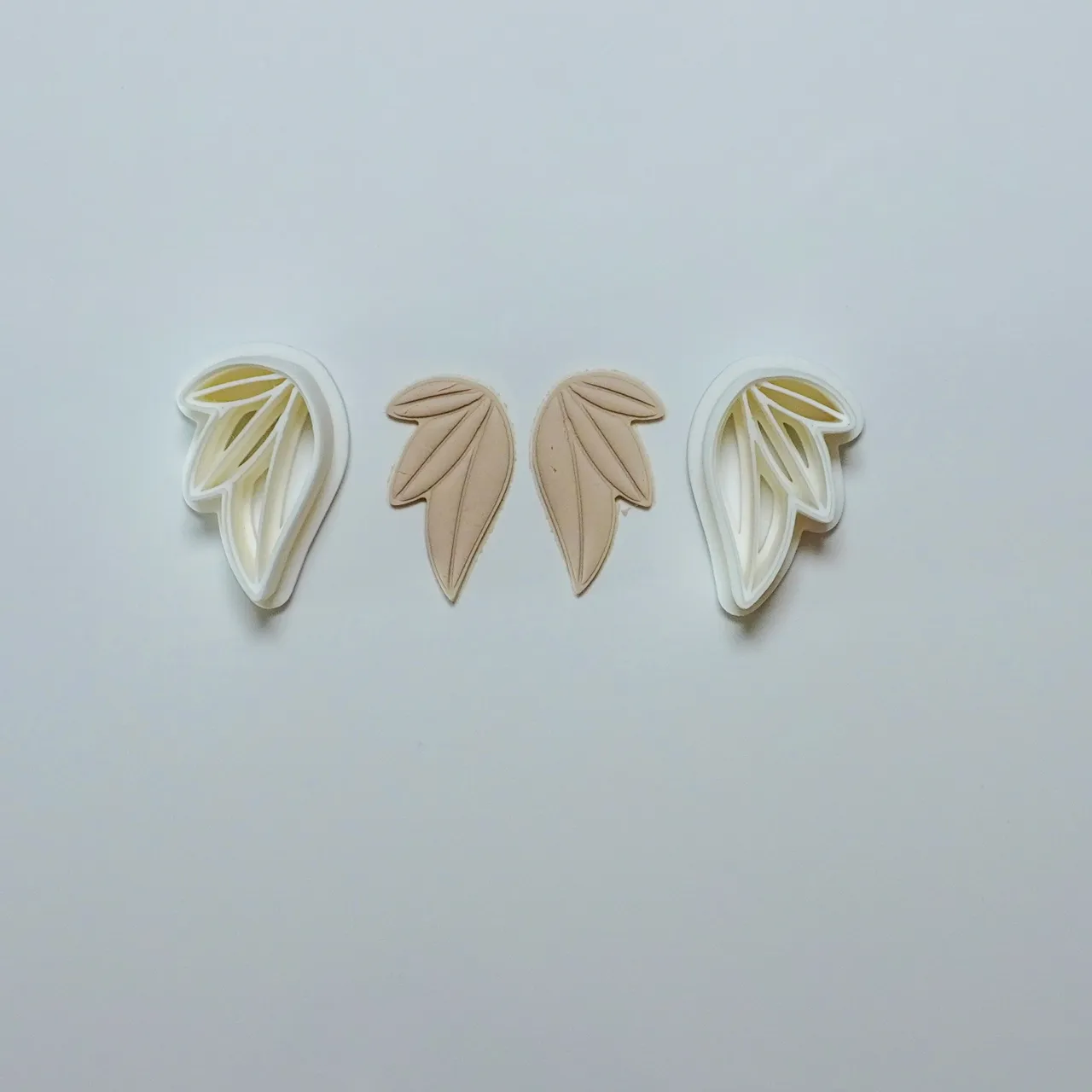 Abstract Polymer Clay Cutter Earrings Necklace view 2
