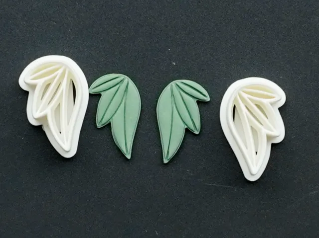 Abstract Polymer Clay Cutter Earrings Necklace