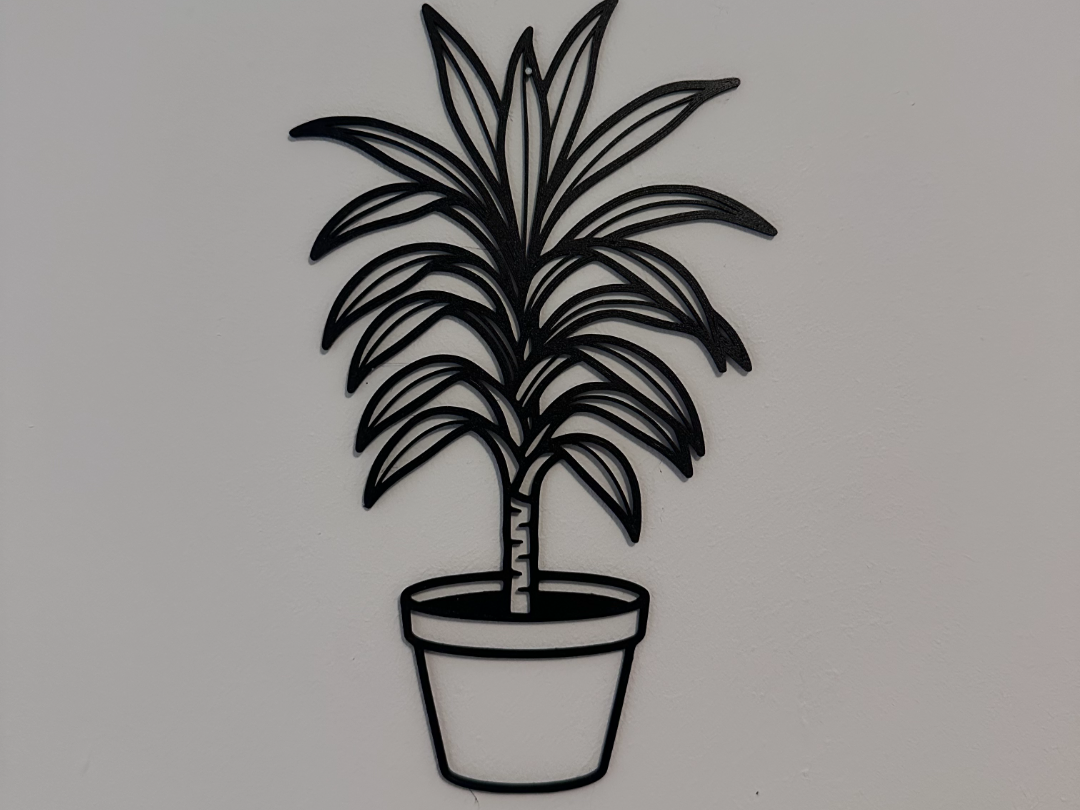 dracaena palm wall art decor