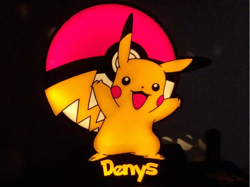 Pikachu pokemon lamps
