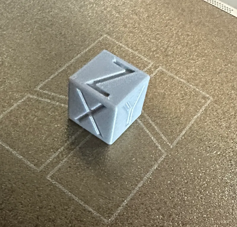 XYZ Calibration Cube round Corner better measur