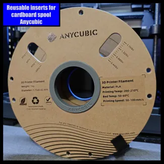 Reusable inserts for cardboard spool Anycubic