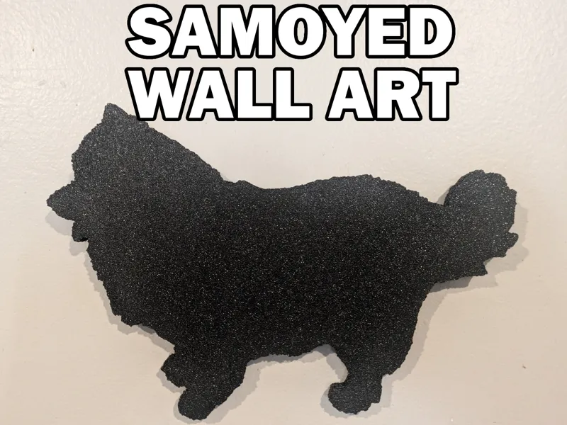 Samoyed Silhouette Wall Art