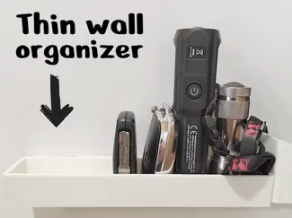Ultra-Slim Wall Organizer, 5cm and 10cm tall