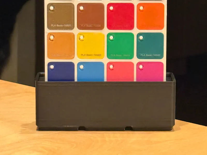Gridfinity bin for Bambu Filament Swatches