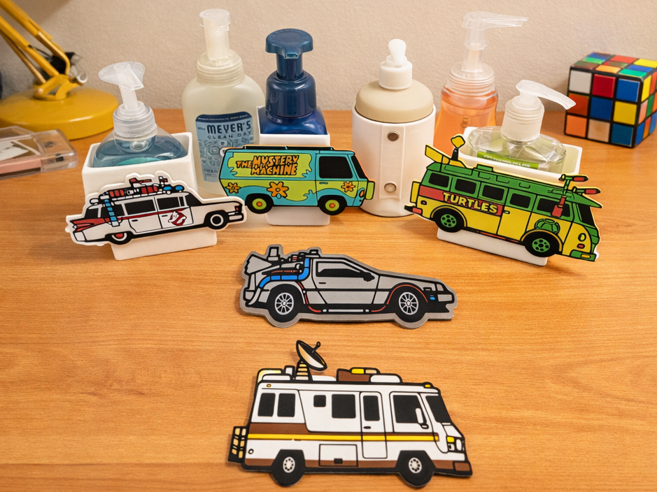 Iconic Vehicles Magnets  – 80s & 90s Edition