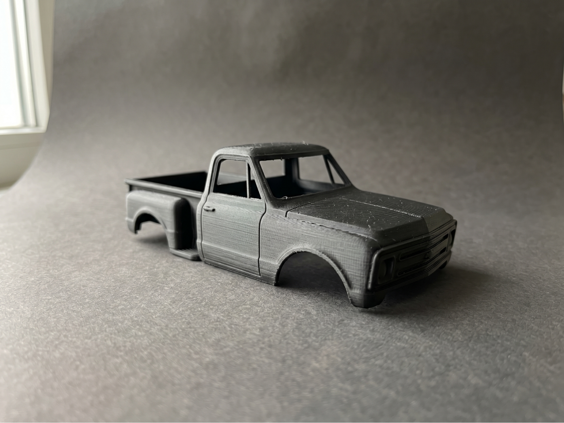 RC Truck Body - Classic Step-Side Pickup (Hollowed