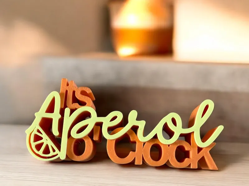 Its Aperol o' Clock // Schriftzug