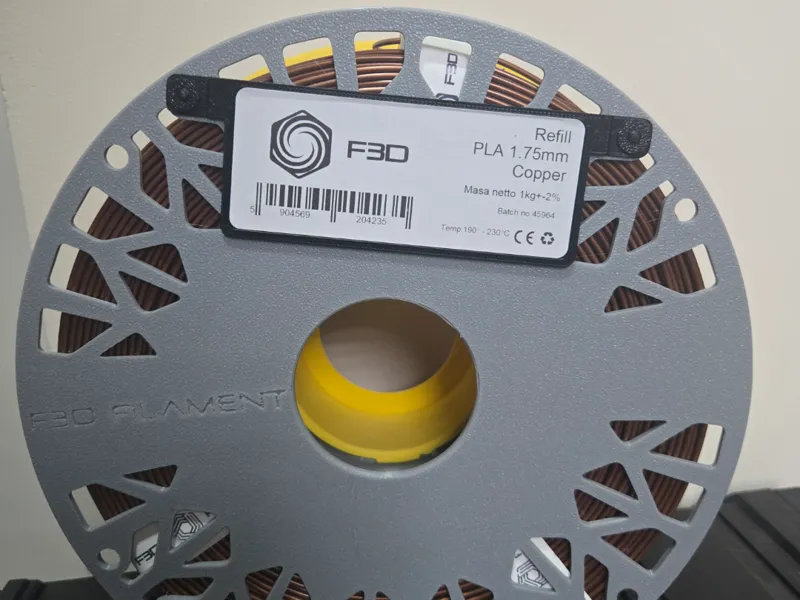 Label Holder for F3D Spools