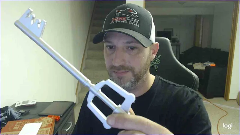 Keyblade from Kingdom Hearts III - Kingdom Key - Mickey Mouse Charm