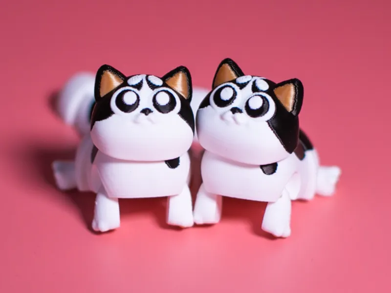 CAT — Articulated 3D Printed Toy & Keychain