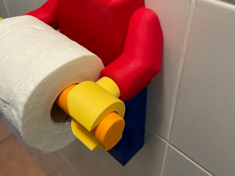 Quick Release BrickMan Toilet Roll Holder Pin