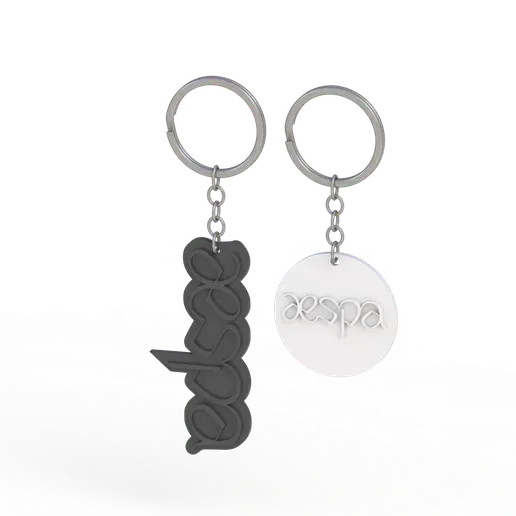 Aespa logo Keychain earrings kpop aespa view 3