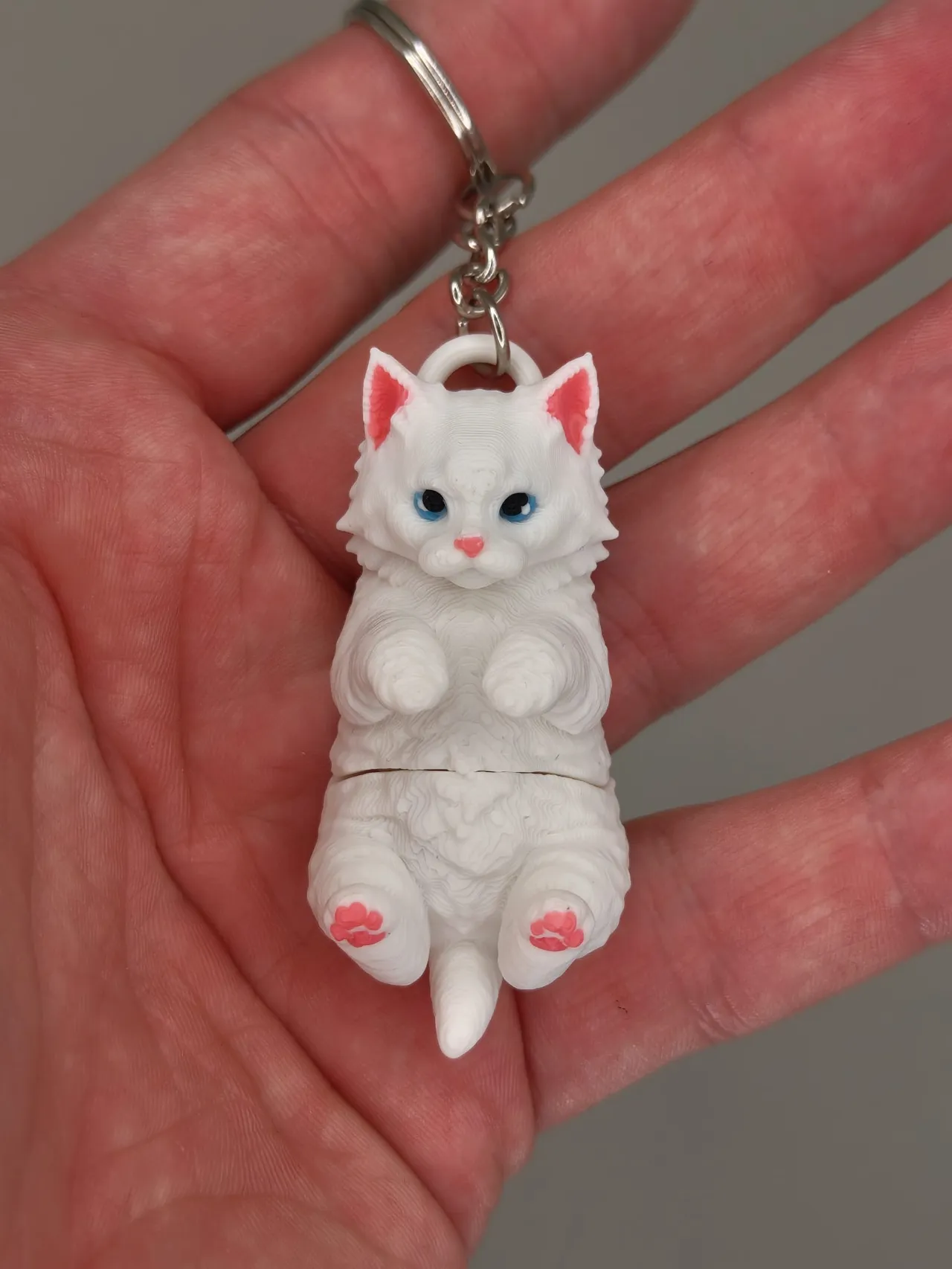 Cute Cat Keychain Toy – Articulated Flexi Kitty view 2
