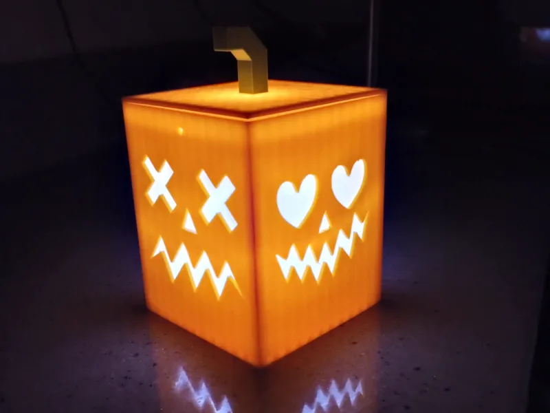 Light up Jack O'Lantern Boxes