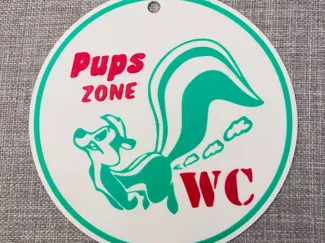 Wc Schild Pups zone