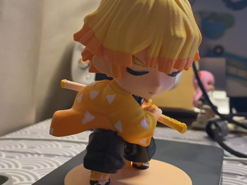 Miniatura 1 do modelo 3D 鬼灭之刃 我妻善逸 雷之呼吸 壹之型—霹雳一闪