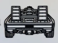 Déco murale 2D DeLorean DMC (grand format) — photo 2
