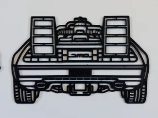 2D Wall Art Of delorean DMC ( LARGE )