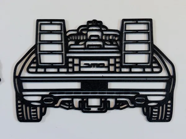 Déco murale 2D DeLorean DMC (grand format)