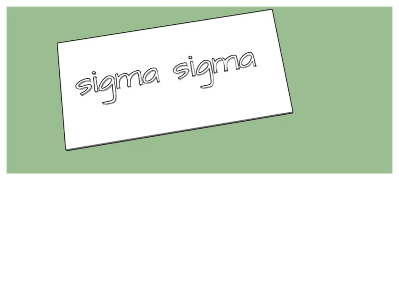 Sigma Sigma Business Card