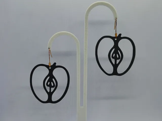Aretes Corazón de Manzana