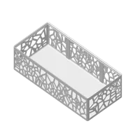 Boîte de rangement motif Voronoï pour panneau perforé — photo 2