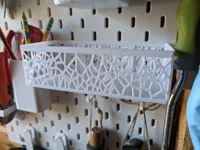 Boîte de rangement motif Voronoï pour panneau perforé — photo 1