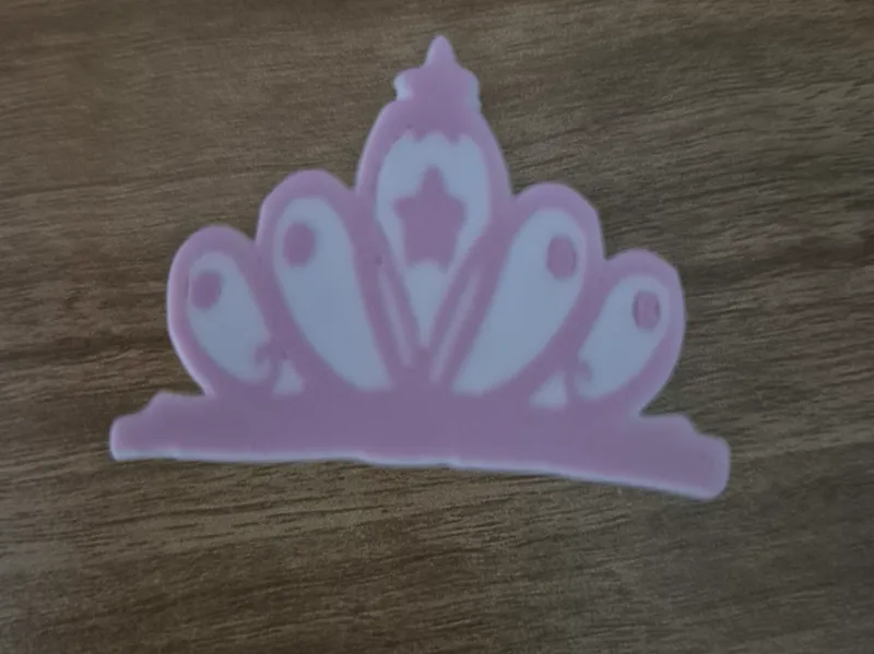 Princess crown straw topper 8mm