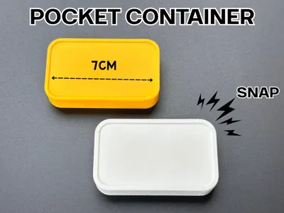 Snap Pocket Box – Small Parts & EDC Organizer