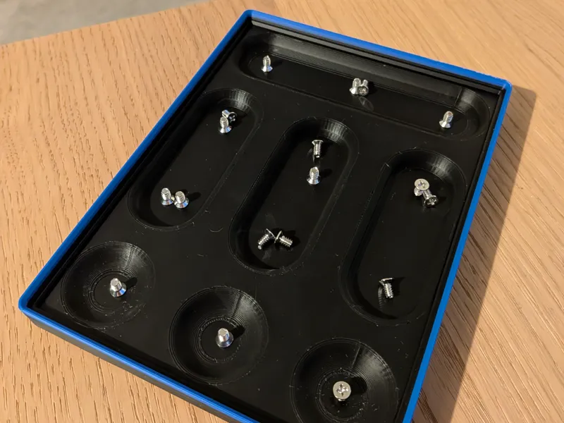 3x4 Gridfinity Magnetic Screw Tray