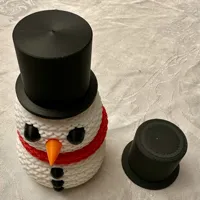 Bonhomme de neige tricoté — chapeau revisité — photo 4