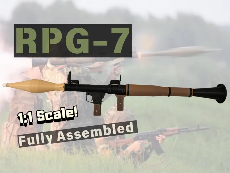 Fully Assembled RPG-7 Launcher Model Kit