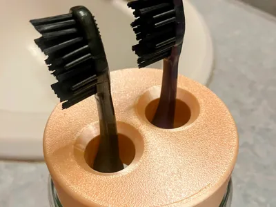 Toothbrush Lid for Widemouth Mason Jar