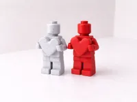 Bonhomme en briques avec cœur, spécial Saint-Valentin — photo 1