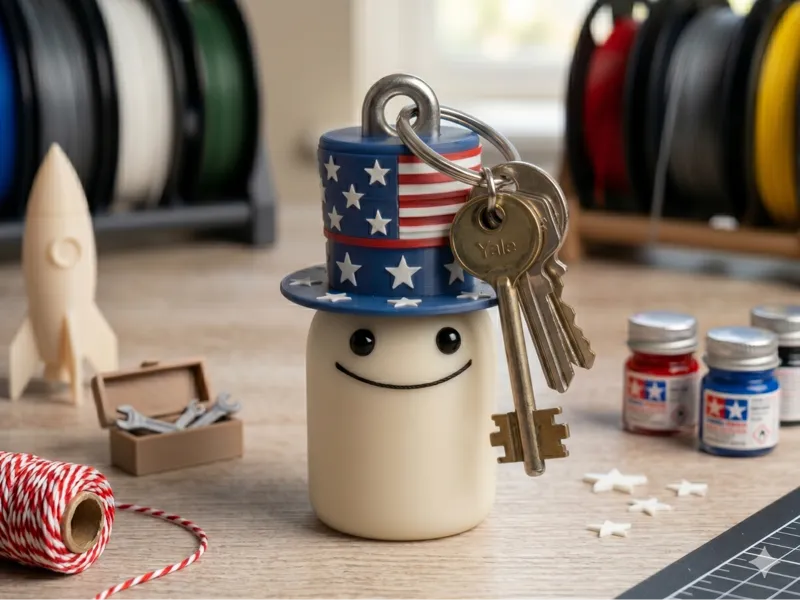 Portachiavi Flork - 4 luglio - America